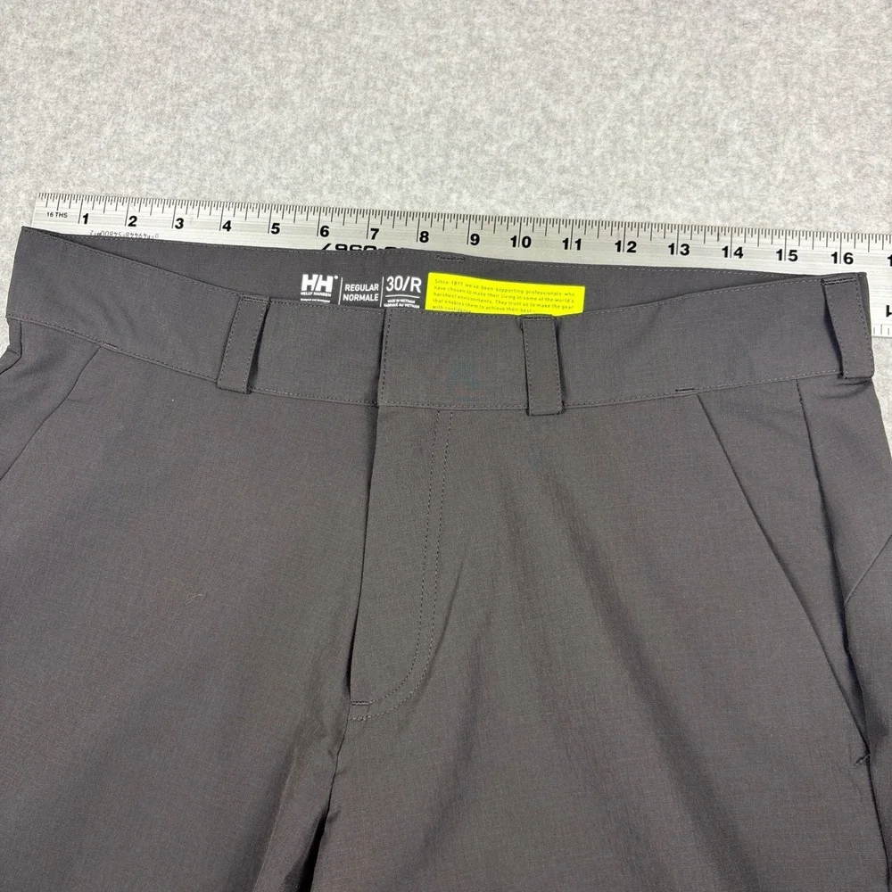 Helly Hansen Mens 30 Regular Grey Hiking Performance Shorts UPF 50 Ripstop HH